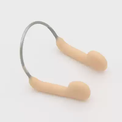 Swimming nose clip anti-choking water inlet professional non-slip silicone pattern diving wire nose nail Adult children's set equipment