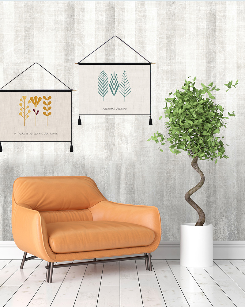 Nhỏ tươi bông và vải lanh trang trí tấm thảm hiện đại nhỏ gọn vải nội thất treo vải phòng khách tường phòng trẻ em của bức tranh thảm treo tường vintage