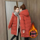 Women's cotton-padded jacket women's winter 2022 new mid-length down jacket women's red cotton-padded jacket hot style cotton-padded jacket