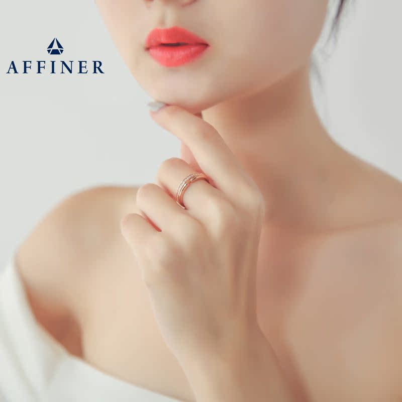 Bague Femme AFFINER en Or 10K - Ref 3087986 Image 5