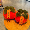 Cute Raccoon Fur Little Persimmon Car Keychain Plush Pendant, Good Luck Persimmon Living Room Hanging Ornament Decoration
