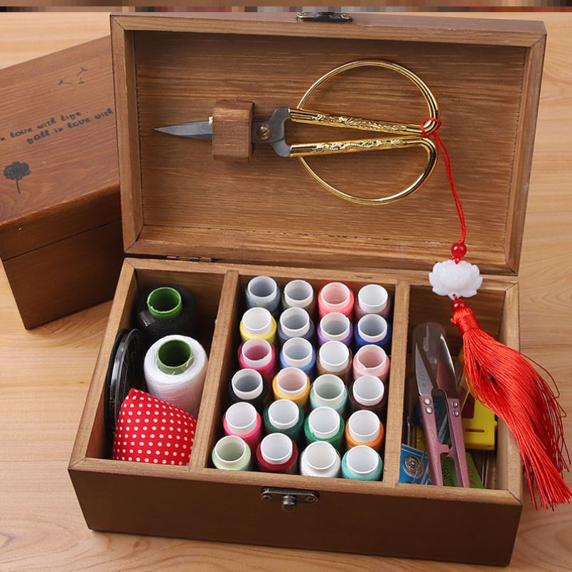 Set of sewing thread hand sewing small volume hand sewing thread sewing thread box household high-end multi-function sewing kit students
