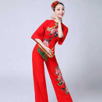 Yangko costume middle-aged and elderly fan dance costume drum costume waist drum team costume female adult