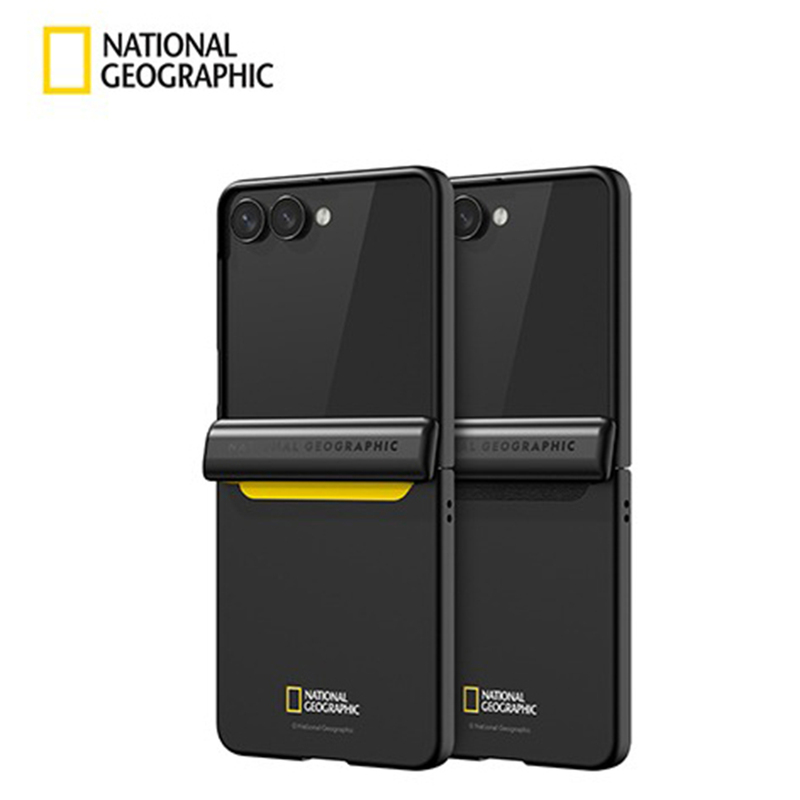 National Geographic Suitable for Samsung Z Flip7 Mobile Phone Case All-Inclusive Hinge Zflip7 Protective Cover Business Elegant Simple Casual Ultra-Thin Heat Dissipation Hard Shell 360 Full Protective Case