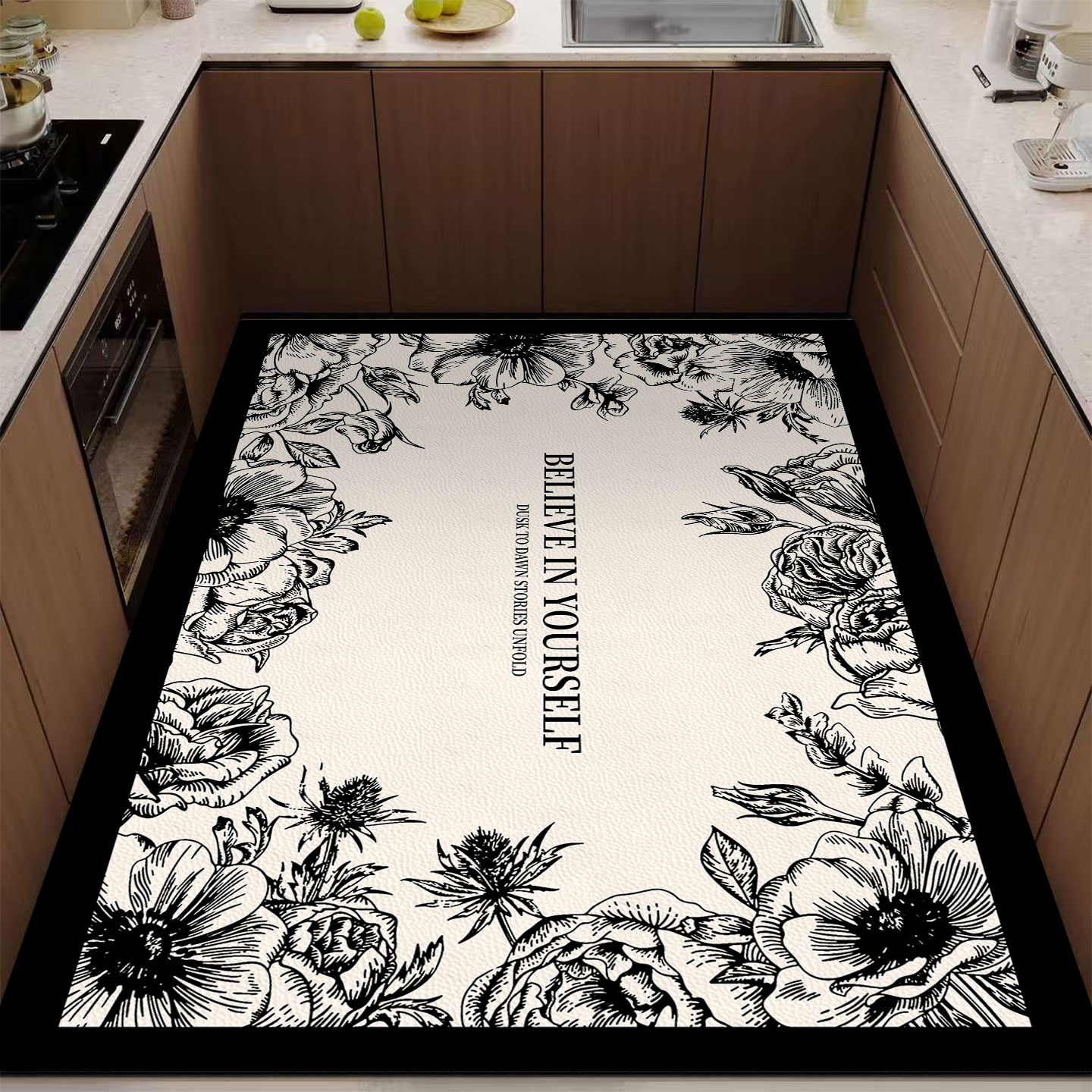 French thickened leather kitchen wipeable and washable
