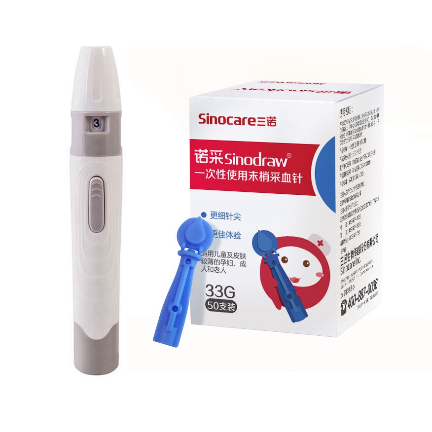 Medical disposable blood transfusion needle tip Bleeding Micro Pain Tingle Blood Finger Pen Three Notest Blood Glucose Needle 33g fine needle