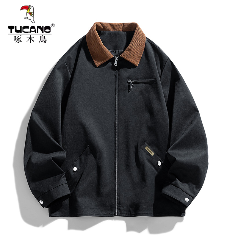 Woodpecker Workwear Jacket for Men 2026 Spring and Autumn New Style Lapel Jacket American Style Youth Trendy Loose Top Woodpecker Workwear Jacket for Men 2026 Spring and Autumn New Style Lapel Jacket American Style Youth Trendy Loose Top