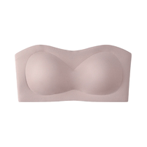 Strapless underwear for women non-slip invisible bandeau style gathering small breasts seamless breast wrapping summer thin bra