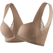Front-button underwear for women with small breasts large breasts anti-sagging seamless back summer thin push-up bra