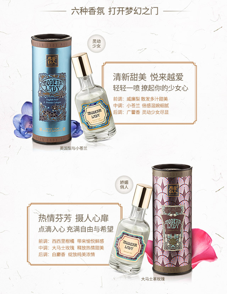 Hiện đại Reds Thượng Hải Loạt Các Nước Hoa 35 ml Eau de Toilette Hoa Mẫu Đơn Lily Rose Violet Lê Hoa Chính Hãng nước hoa versace nam
