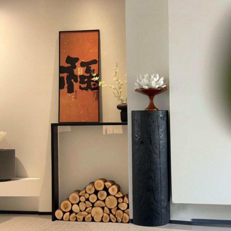 Firewood Logs Fireplace Wood Background Wall Living Room Decoration Hotel Homestay Wood Pile Ornaments Window Display Ornaments