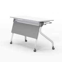 Folding training tables and chairs Splicing combination Student desks and chairs Movable conference tables Flip tables with wheels Long tables