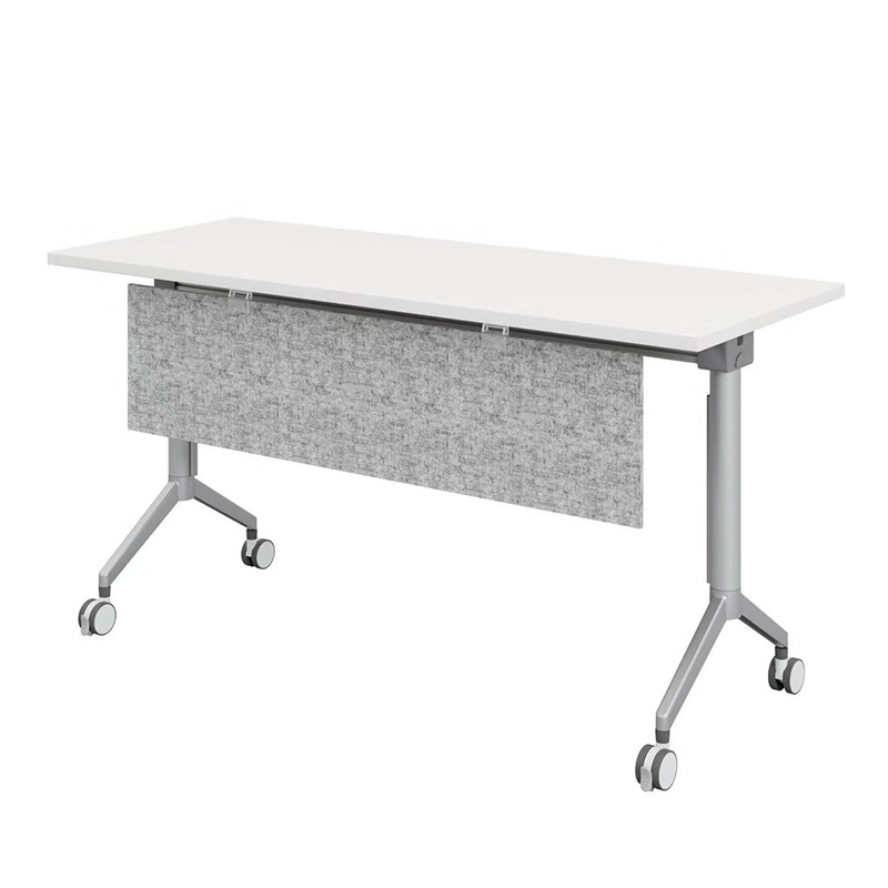 High-grade modern training table and chair Movable folding office desk Long combination splicing conference table Double desk