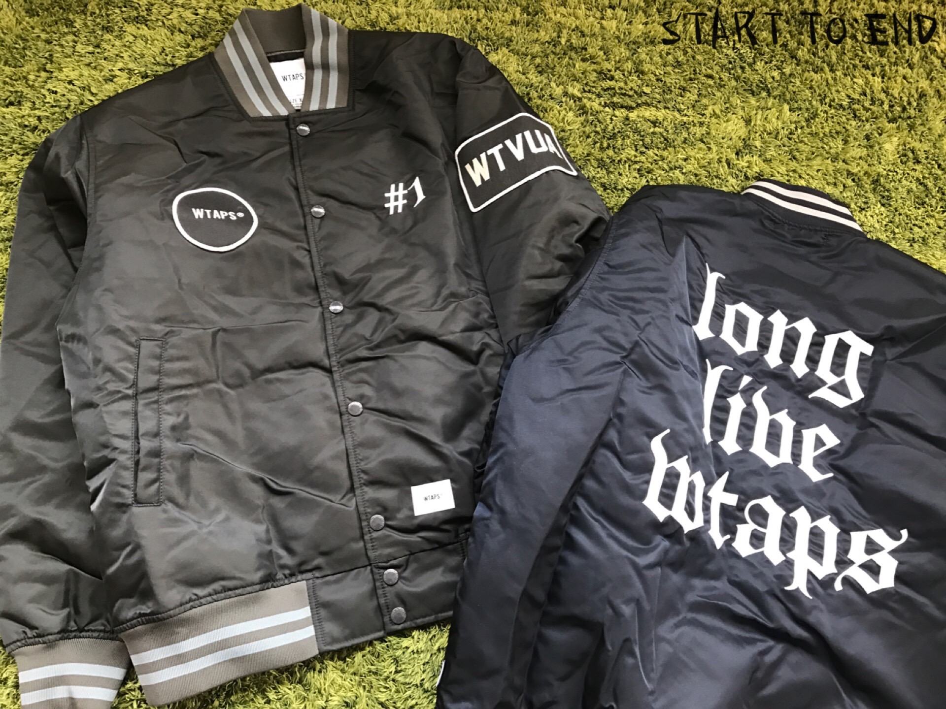 现货WTAPS BENCH /JACKET.NYLON.SATIN 刺绣棒球服18SS 现货WTAPS BENCH /JACKET.NYLON.SATIN 刺绣棒球服18SS