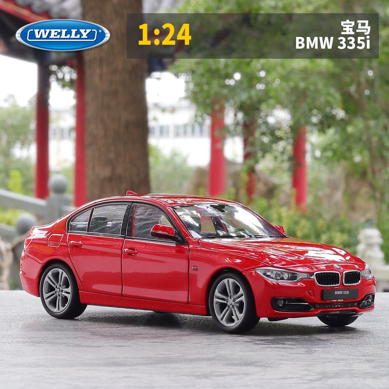 Welly 1:24 Scale Model Suitable for Bmw 335 Bmw 3 Series Simulation Alloy Car Finished Model Collectible Display Piece