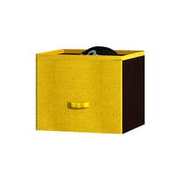 Owen Shimei desktop storage box jewelry box gray Oxford cloth Nordic style finishing storage box drawer type