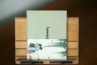 People are in the painting Feng Zikai color ink painting landscape canvas hardcover notebook Hand account Leisure and fun other court