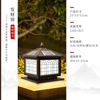 [发财窗25cm 咖啡金-太阳能两用]