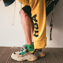 ins Street Tide brand Harajuku solid color summer short tube socks men and women tide socks students couple sports cotton socks