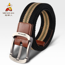 Scarecrow canvas belt Male student Young man belt Mens wild hipster youth jeans belt