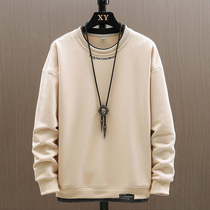 Mens sweater 2020 Spring and Autumn New Korean trend round neck loose stitching embroidery clothes men VE5504