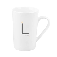 Фамилия L - классическая серая чашка без крышки ложки