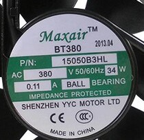 BT380 BT15050B3HL original Maxair BT15050B3H AC380V AC fan
