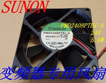 SUNON PMD2408PTB1-A 8025 24V 4 8W 3-wire Double Ball large air volume inverter fan