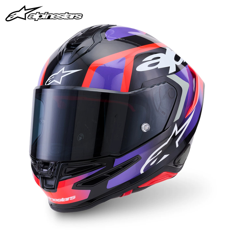 A Star Helmet S-R7 Motorcycle Full-Face Helmet for Men and Women, All-Season Riding Racing Motorcycle Helmet Alpinestars Street Helmet