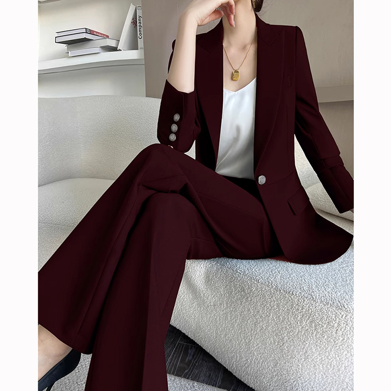 Angola Red Suit Set for Women 2026 New Spring and Autumn Formal Occasion Stylish and Fashionable Blazer