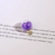 Светло -фиолетовое стеклянное кольцо