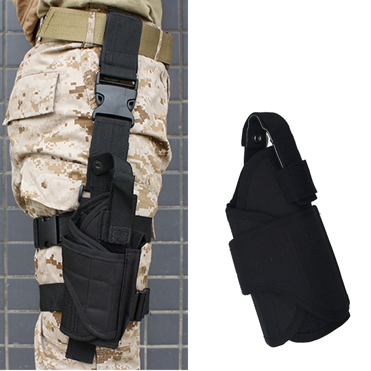 General Tactical Pistol Case 1911 M92 G17 54 92 Glock 18 waist tied to fast pull thighs