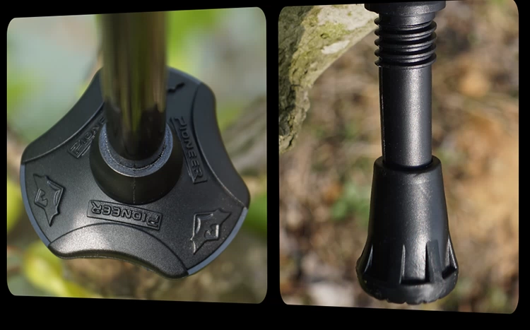 Tiên phong trekking cực carbon carbon sợi carbon khóa đi bộ đi bộ thiết bị ngoài trời - Gậy / gậy