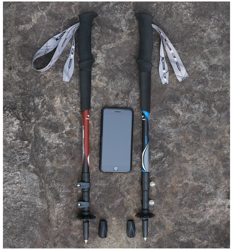 Trailblazer siêu nhẹ carbon trekking cực khóa kính thiên văn sợi carbon đi bộ thiết bị leo núi ngoài trời 	bán gậy cho người mù