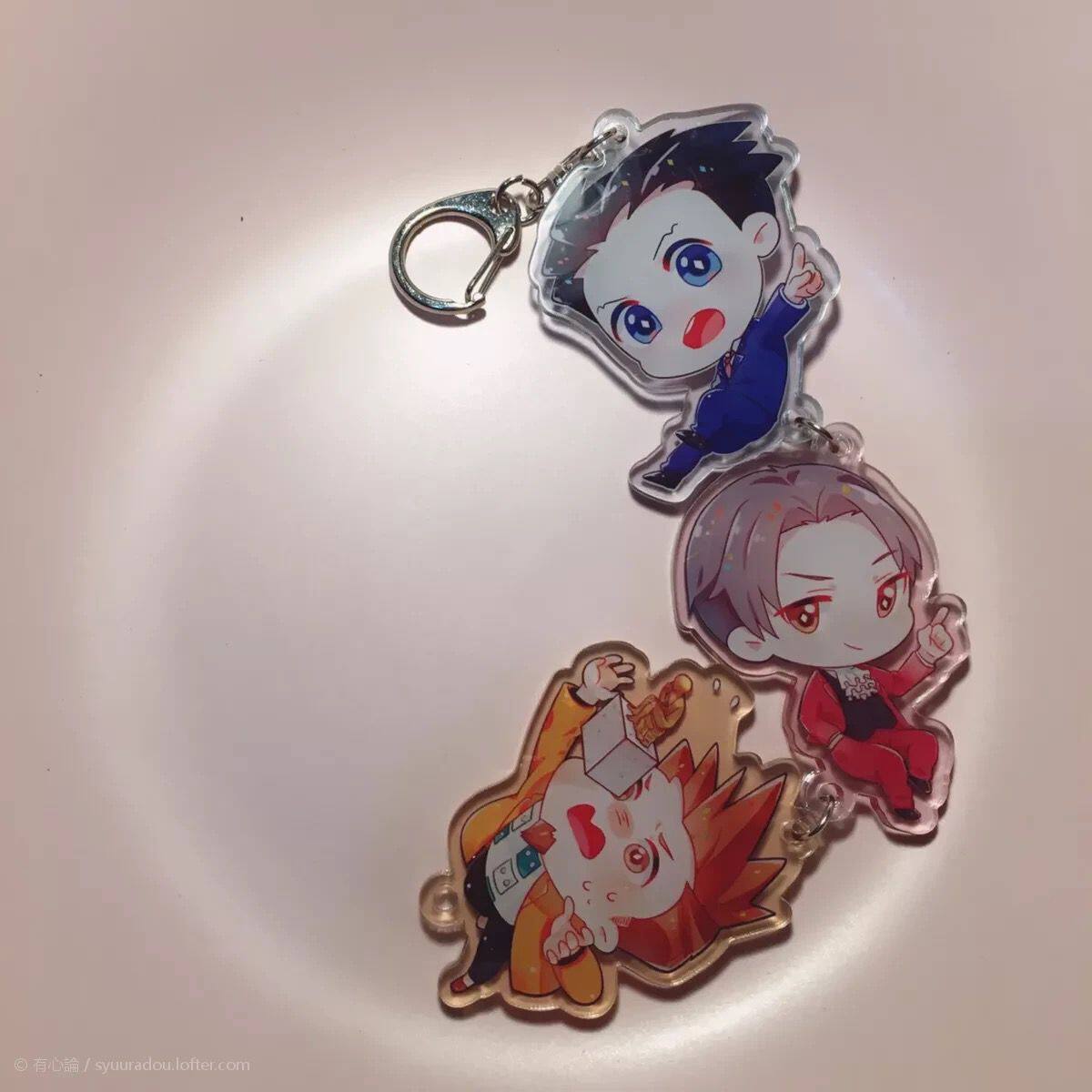 寄售 逆转裁判三人挂件成步堂龙一御剑怜侍矢张政志现货 Taobao