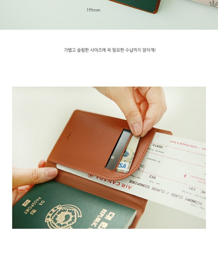 Bộ phận Indigo Sen Hàn Quốc Nhỏ Nhỏ Phim hoạt hình ngắn Hộ chiếu Hộ chiếu Tài liệu Túi vé Người giữ vé - Túi thông tin xác thực túi đeo chéo nữ hàn quốc