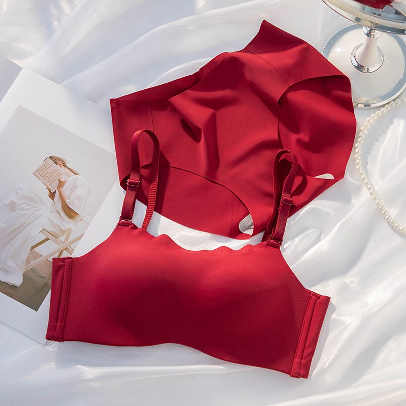 Red Intimates Set for the Year of Birth, Tube Top Style for Girls with Small Breasts, Designed to Make Them Look Bigger, Special for Flat Chests, 2021 New Bra Set Red Intimates Set for the Year of Birth, Tube Top Style for Girls with Small Breasts, Designed to Make Them Look Bigger, Special for Flat Chests, 2021 New Bra Set