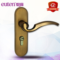 New Chinese style room door lock Simple antique indoor mute room door lock Universal door lock warranty for ten years