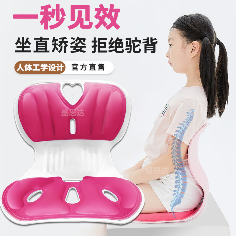 驼背矫正器儿童体态纠正坐姿神器小学生专用脊柱侧弯直背护腰坐垫
