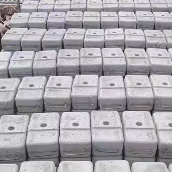 Zhejiang Weight Blocks, Cement Weight Blocks for Electric Lifting Baskets, 25kg Concrete Exhibition Stand Truss Counterweight Blocks