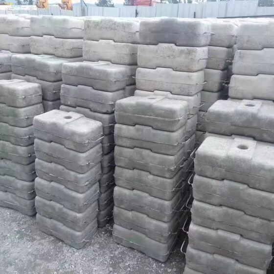 Zhejiang Weight Blocks, Cement Weight Blocks for Electric Lifting Baskets, 25kg Concrete Exhibition Stand Truss Counterweight Blocks