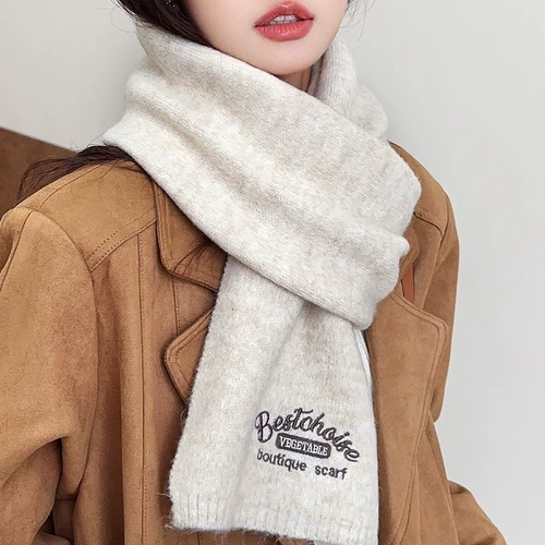 Брендовый расширенный трикотажный удерживающий тепло шарф для влюбленных, коллекция 2023, изысканный стиль