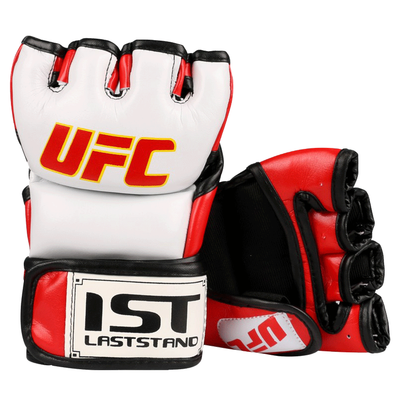 Half-finger super fiber Sanda Muay Thai boxing gloves for adults and children