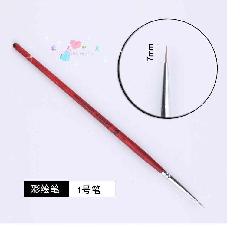 Nail Art Tools Line Vẽ Bút Vẽ Bút Bút Gỗ Hình Hoa Pen Bút Fine EZFLOW Nhỏ - Công cụ Nail cọ nét gel