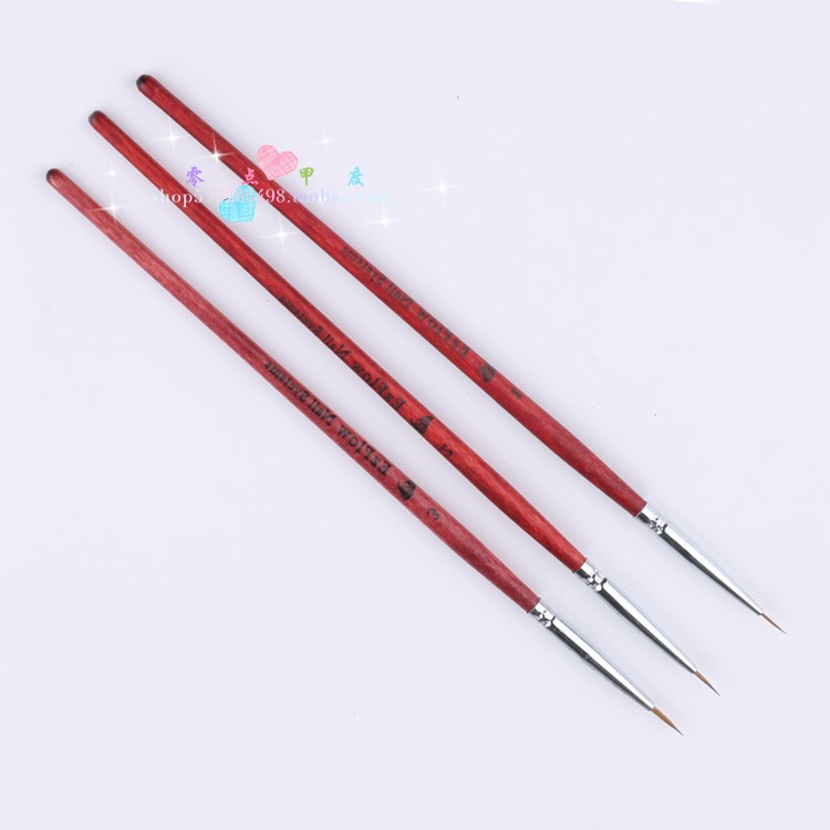 Nail Art Tools Line Vẽ Bút Vẽ Bút Bút Gỗ Hình Hoa Pen Bút Fine EZFLOW Nhỏ - Công cụ Nail cọ nét gel