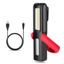 USB charging with magnetic bracket LED flashlight outdoor lighting COB work light car emergency maintenance light