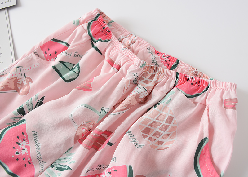 Dokna có thể mặc đồ ngủ tại nhà quần short váy cotton mùa hè cotton mỏng chân rộng thoải mái - Quần tây quần âu nữ