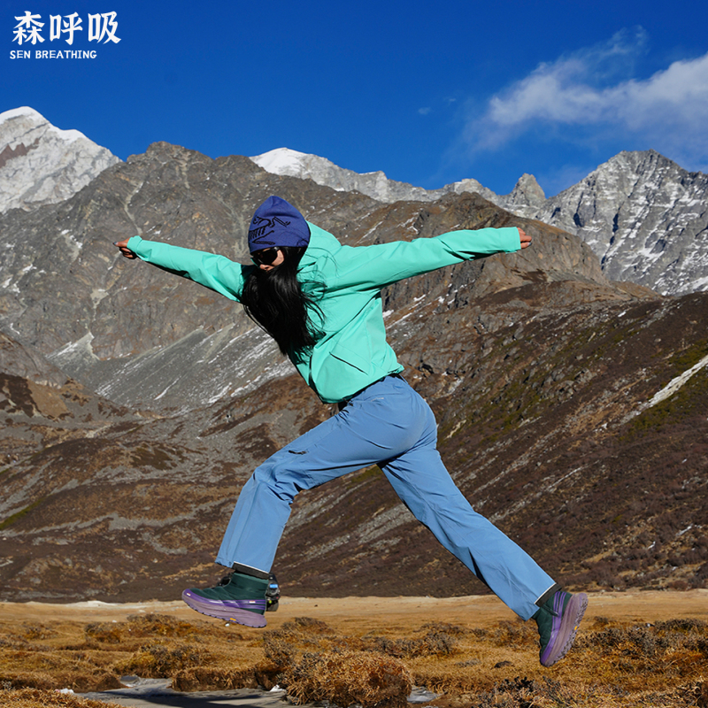 Summer Dopamine Full-Sealed Windproof and Waterproof Outdoor Hiking and Mountaineering Women's Blue Softshell Pants, Rock Climbing Hardshell Pants for Men Summer Dopamine Full-Sealed Windproof and Waterproof Outdoor Hiking and Mountaineering Women's Blue Softshell Pants, Rock Climbing Hardshell Pants for Men