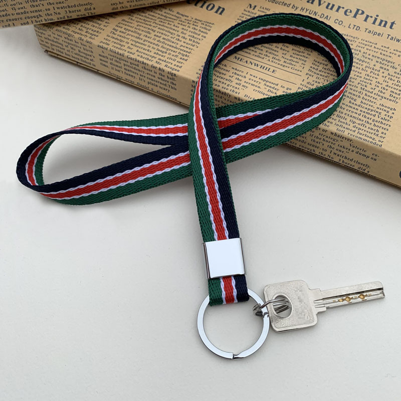 Anti-Lost Neck Strap Keychain for Primary and Secondary School Students and the Elderly, Long Woven Strap Keychain for Men and Women, Fabric Lanyard Keychain Pendant Anti-Lost Neck Strap Keychain for Primary and Secondary School Students and the Elderly, Long Woven Strap Keychain for Men and Women, Fabric Lanyard Keychain Pendant