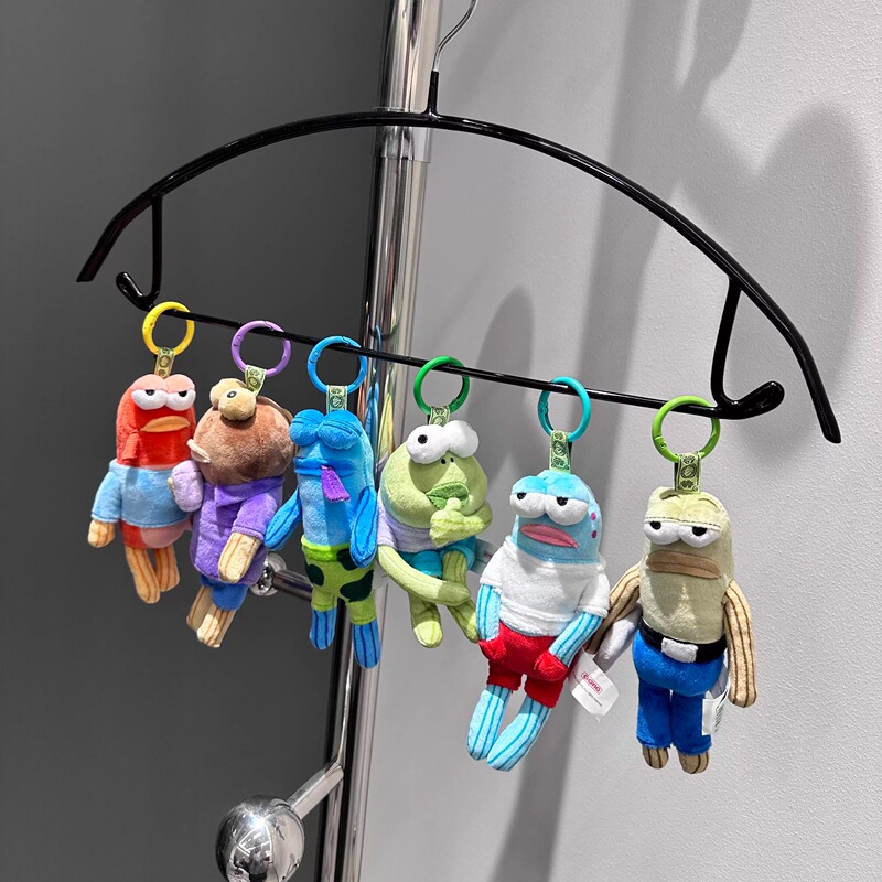 Resident of Bikini Bottom Pendant Simpson Doll Plush Toy Cute Spongebob Hanging Ornament